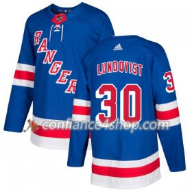 Adidas Maillot de Hockey New York Rangers Henrik Lundqvist 30 2017-2018 Royal Authentic - Homme